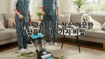 남해군 고층 유리 청소: 깨끗한 세상을 위한 5가지 비밀